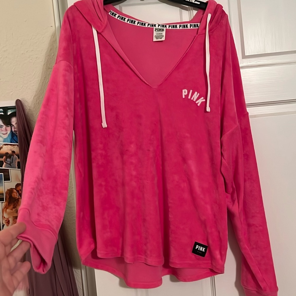 Cute, PINK Terry cloth hoodie